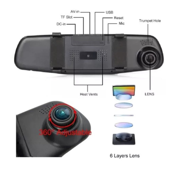 Cámara Espejo Retrovisor auto HD - VivvaShop™ - Image 4